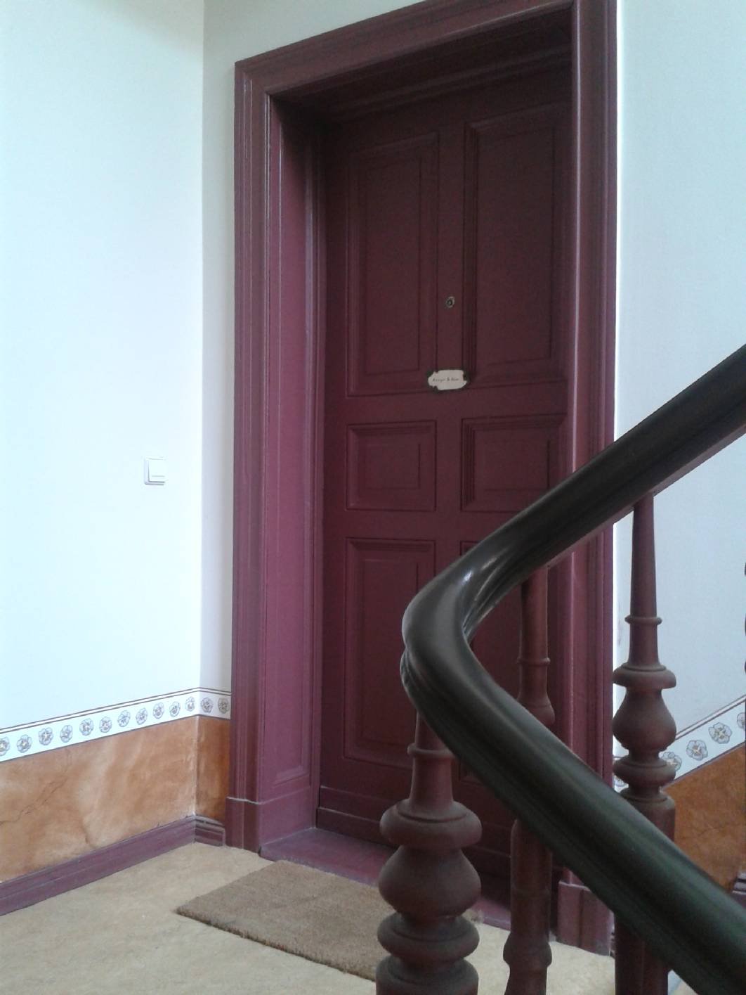 Marmorimitation, Marmorierung, Deckenmalerei, Kalkspachtel, Spachteltechnik, Schablonentechnik, Jugendstil  Treppenhaus, Treppenhaus Berlin, Gründerzeit Treppenhaus Berlin, Malerarbeiten Berlin, Maler Berlin, Restaurierung Berlin, Schablonen, Lasur, Lasuren, Kreuzberg, Prenzlauer Berg, Charlottenburg